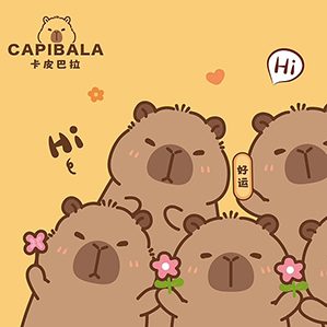 卡皮巴拉水豚IP卡通形象 /><img fetchpriority=