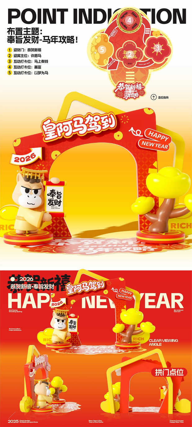 马年IP形象文创周边美陈