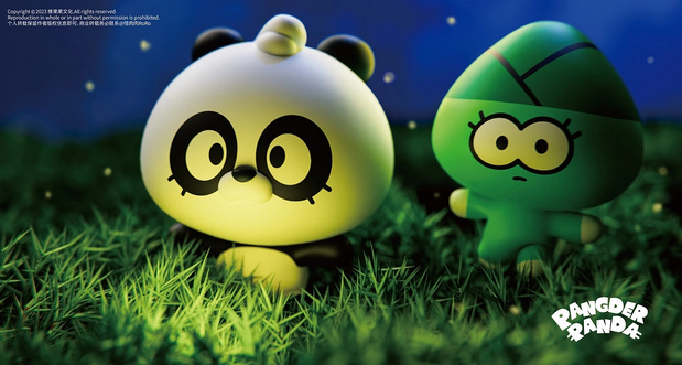 原创熊猫IP胖徳儿和小布