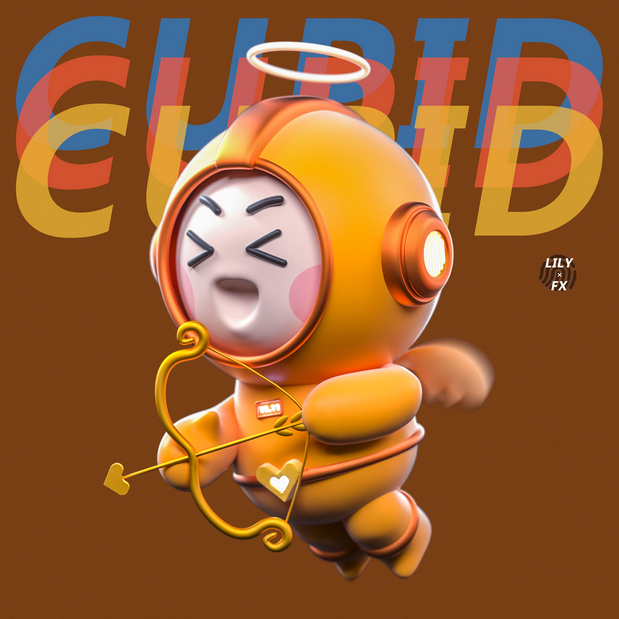 3D吉祥物：三只丘比