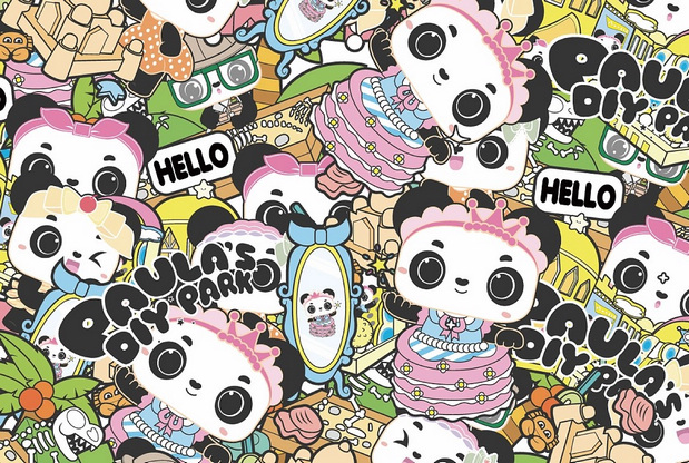 宝拉(熊猫)创意儿童乐园卡通形象