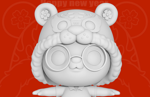 3D吉祥物：虎虎的超级熊（Super bear）