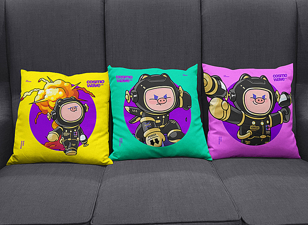 3D吉祥物：宇宙波 x 暗星