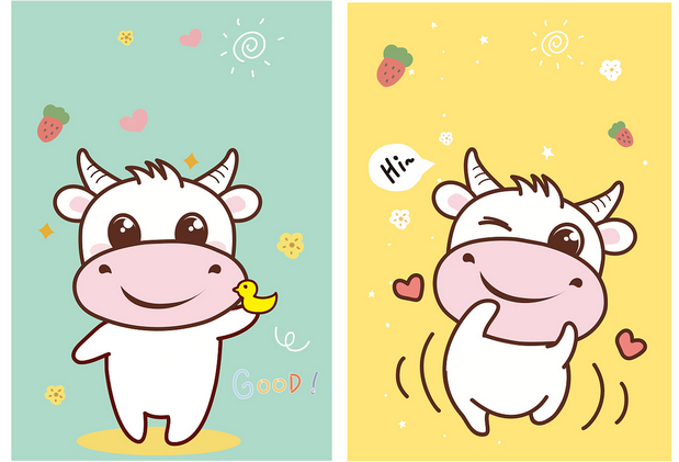 牛牛baby表情包ip形象设计