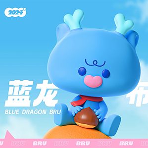 蓝龙布鲁|龙年IP形象设计 /><img fetchpriority=