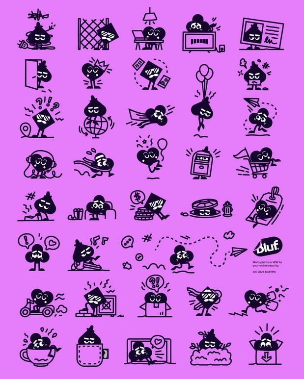 Bluf VPN服务提供商品牌形象