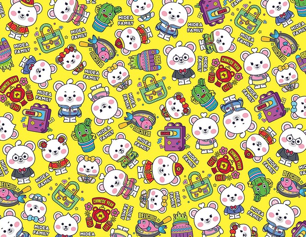 Midea Family Q版形象设计