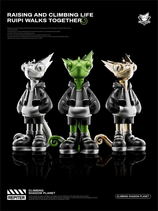 3D吉祥物：瑞皮大叔IP形象|REPTIZOO