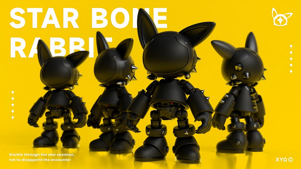 3D吉祥物：星骸兔STAR BONE RABBIT