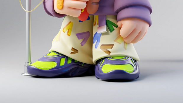 3D吉祥物：AA温州老李鸭头批发