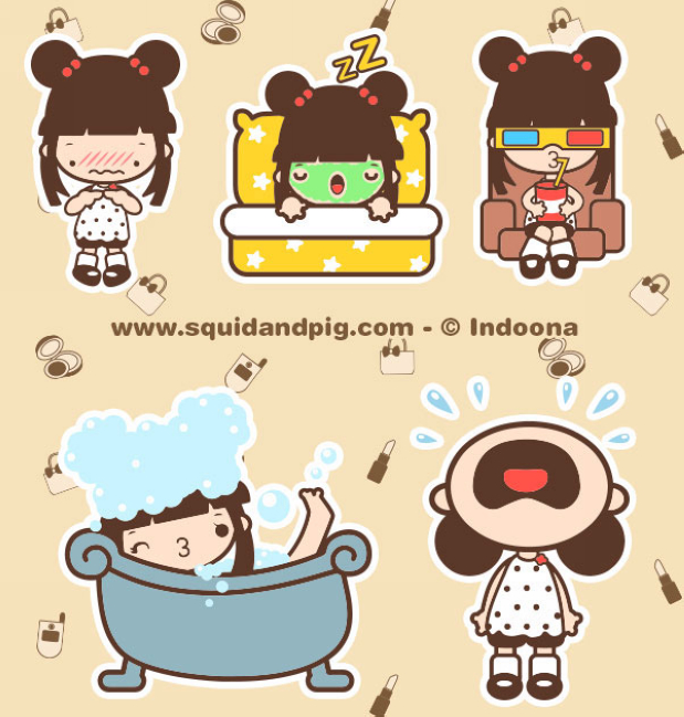 Fashionist Kat Stickers