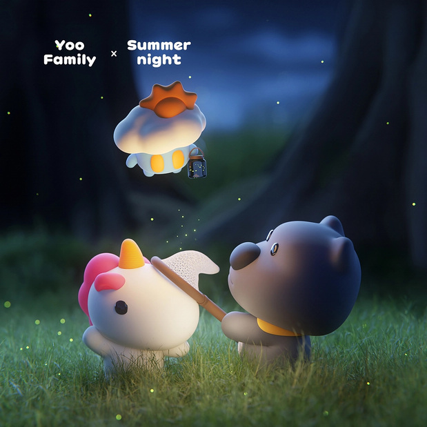3D吉祥物：YooFamily夏日系列图集系列