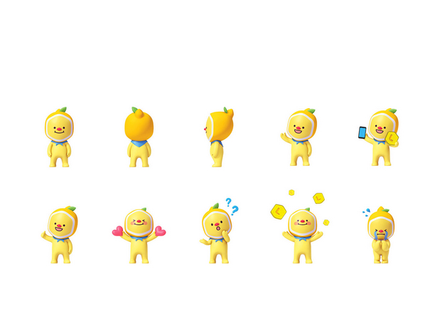 3D吉祥物：L.POINT X Avofriends