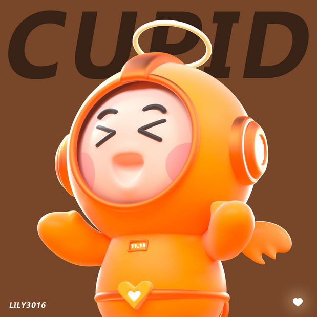 3D吉祥物：三只丘比