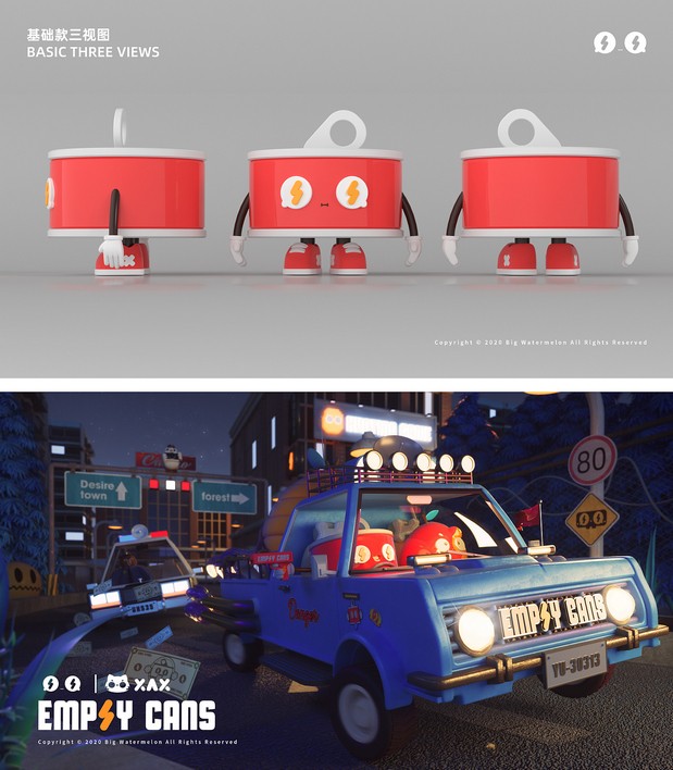 Empty can丨空罐头ip形象