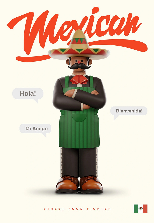 街头美食斗士|潮玩IP形象