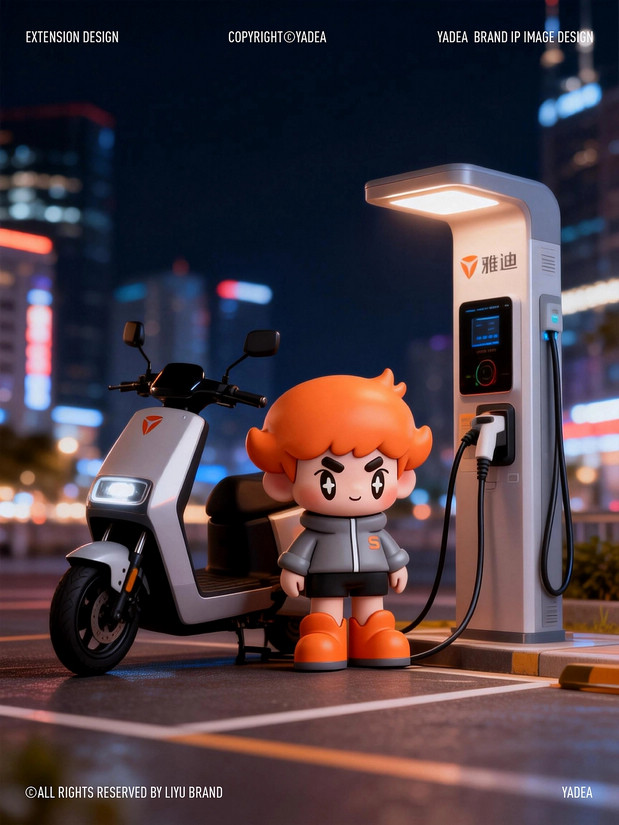 3D吉祥物：雅迪IP形象|迪沫沫&迪酷酷