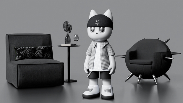 3D吉祥物：数字形象—慵懒熊LAZY BEAR