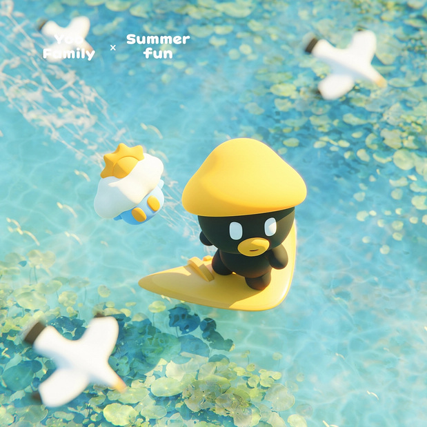 3D吉祥物：YooFamily夏日系列图集系列