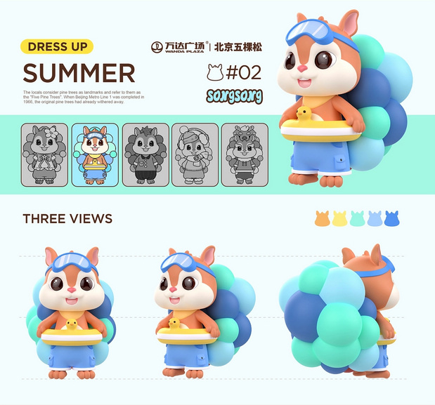 北京五棵松万达广场IP形象