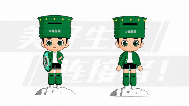 3D吉祥物：中邮保险IP形象设计_邮Me