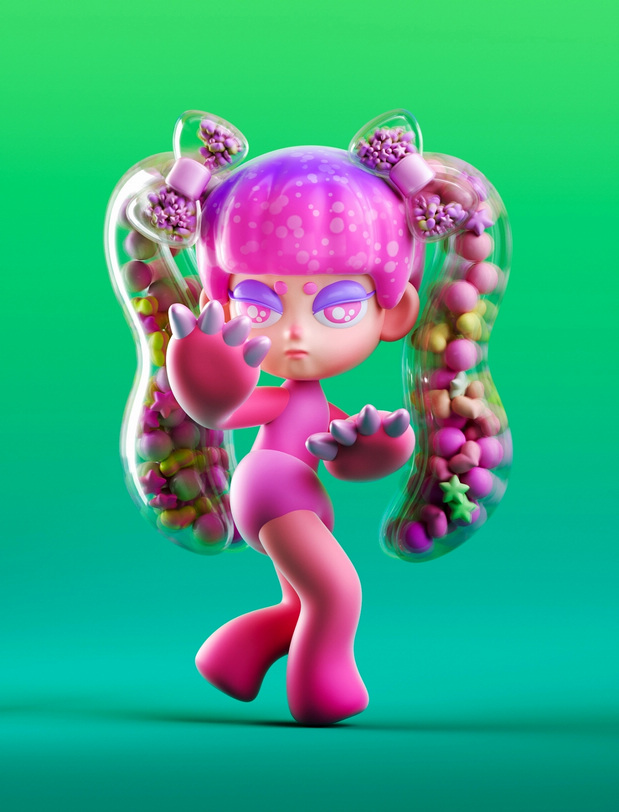 3D吉祥物：[士气集团]Gina的多重人生