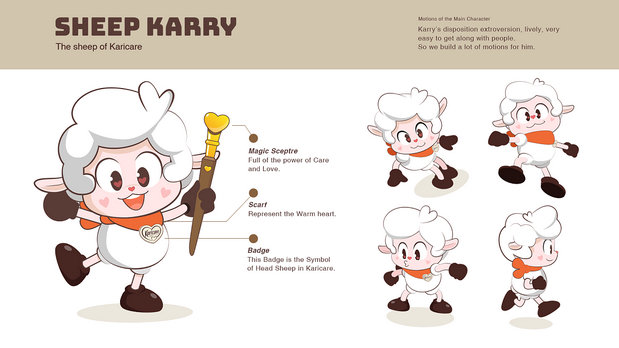 可瑞康3绵羊奶粉IP形象设计