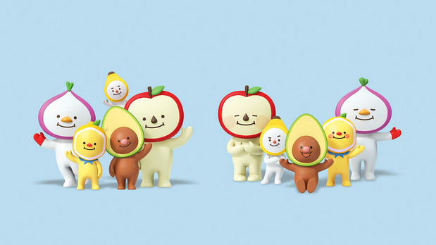 3D吉祥物：L.POINT X Avofriends