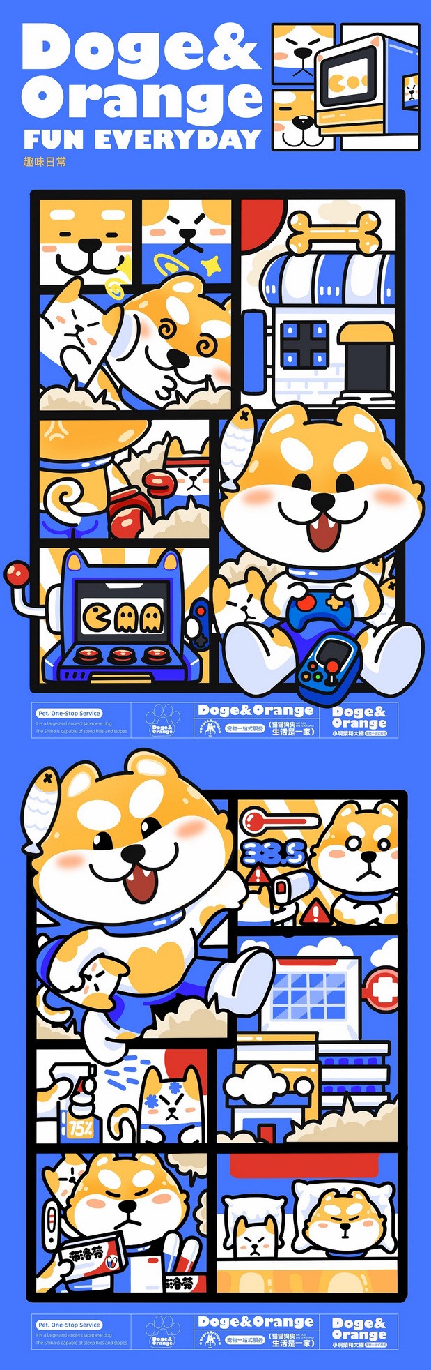 小啊柴与大橘 宠物品牌IP全案