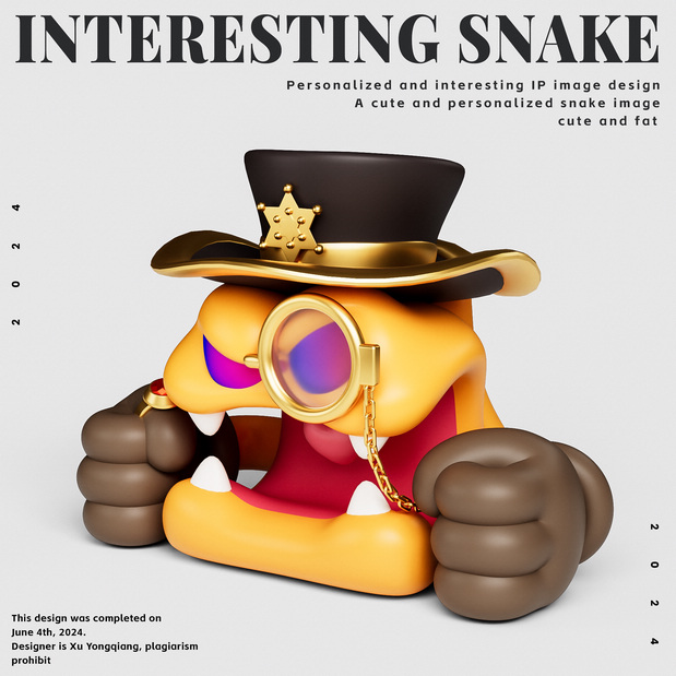 蛇形象IP设计Interesting Snake