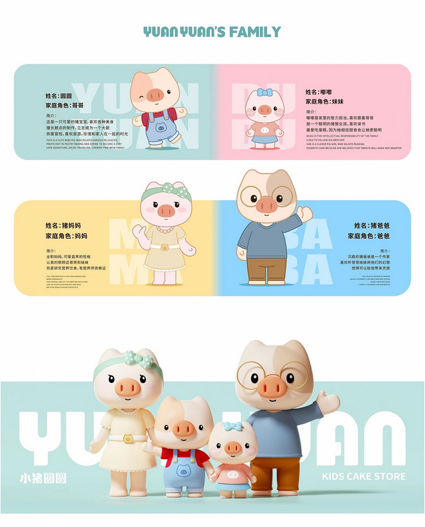 小猪圆圆IP形象升级