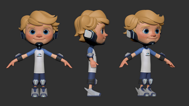 3D吉祥物：Gibson