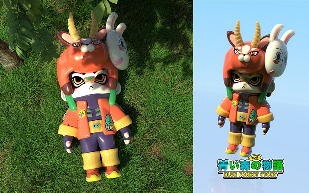 3D吉祥物：动物男孩拉洛特