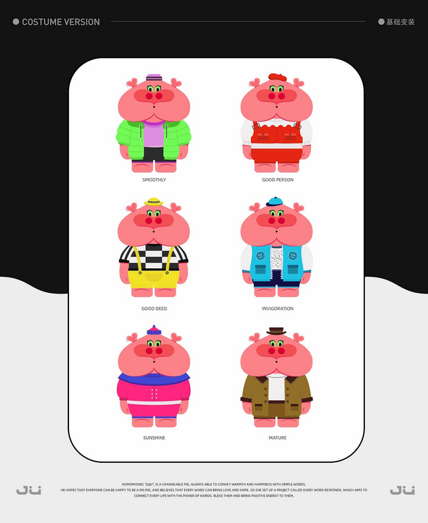 3D吉祥物：句句猪IP设计丨做个juju