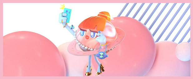 3D吉祥物：原创IP | 不可思e的星球