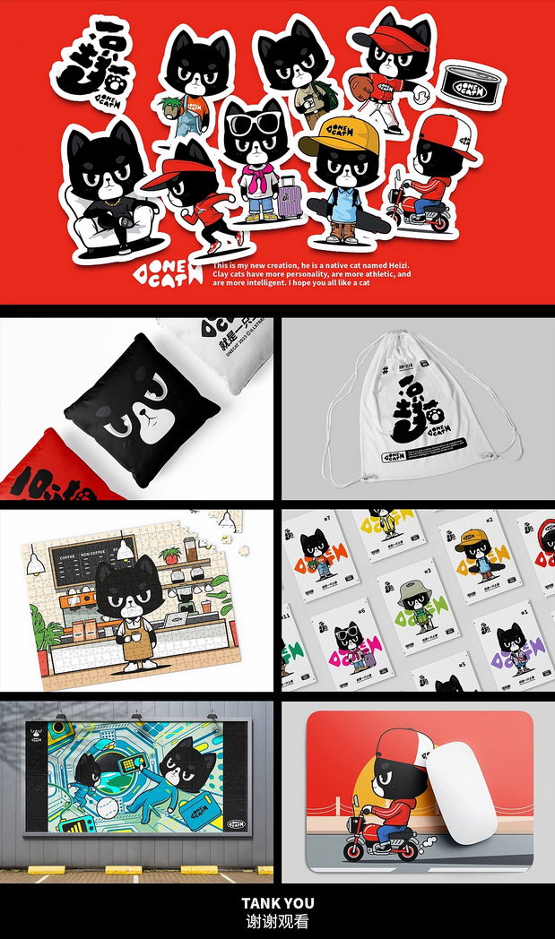 一只土猫：黑子