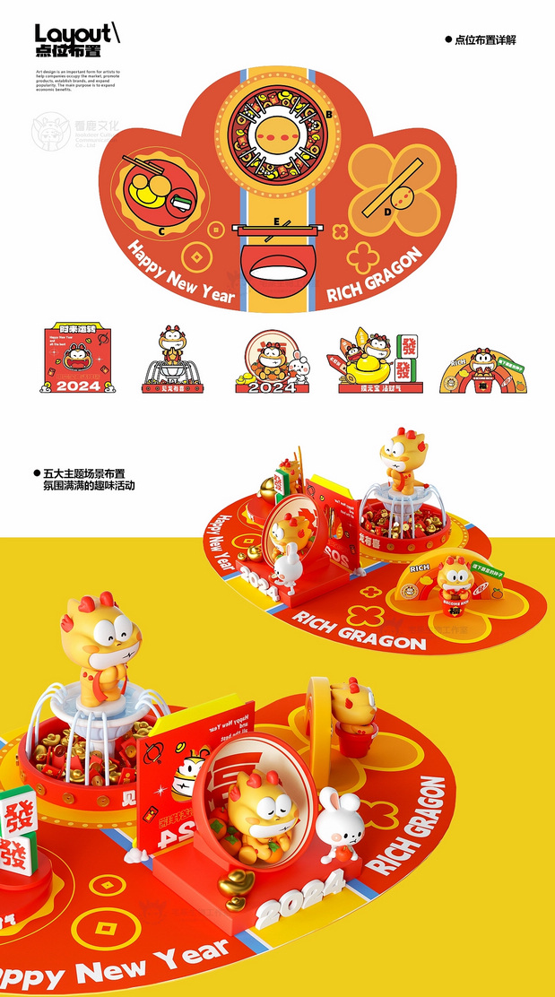 3D吉祥物：元宝龙 | 龙年IP授权系列