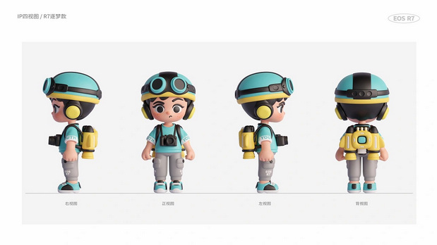 3D吉祥物：佳能青春专微IP形象设计