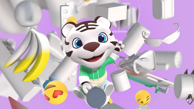 国美改名真快乐，吉祥物小白虎