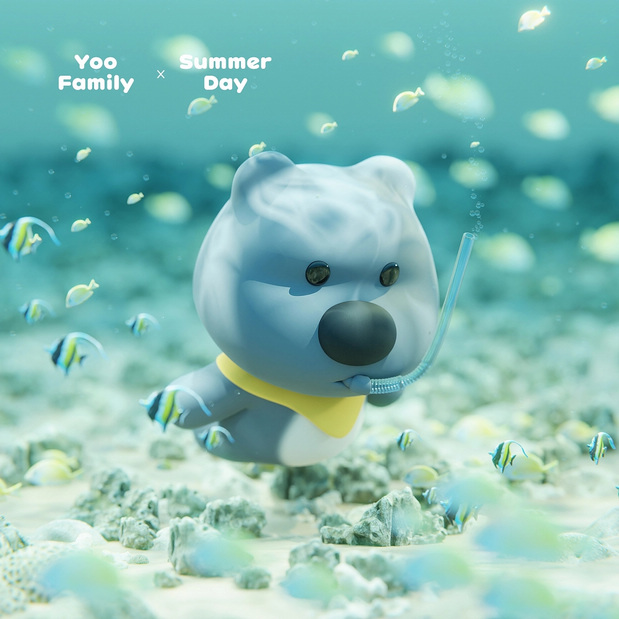 3D吉祥物：Yoo family夏日&森林音乐会