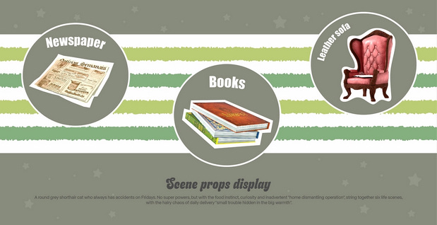 猫咪IP|灰球猫咪主题IP设计