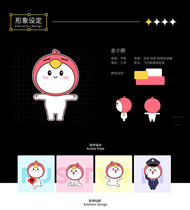 金小鹏IP形象设计