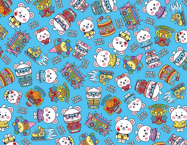 Midea Family Q版形象设计