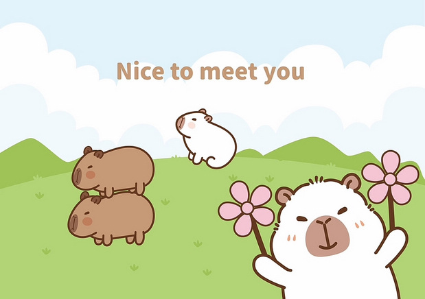 卡皮巴拉水豚IP卡通形象