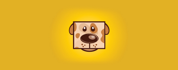 美丽创意的狗标志设计灵感