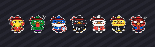 奋斗鸭Duck卡通形象设计