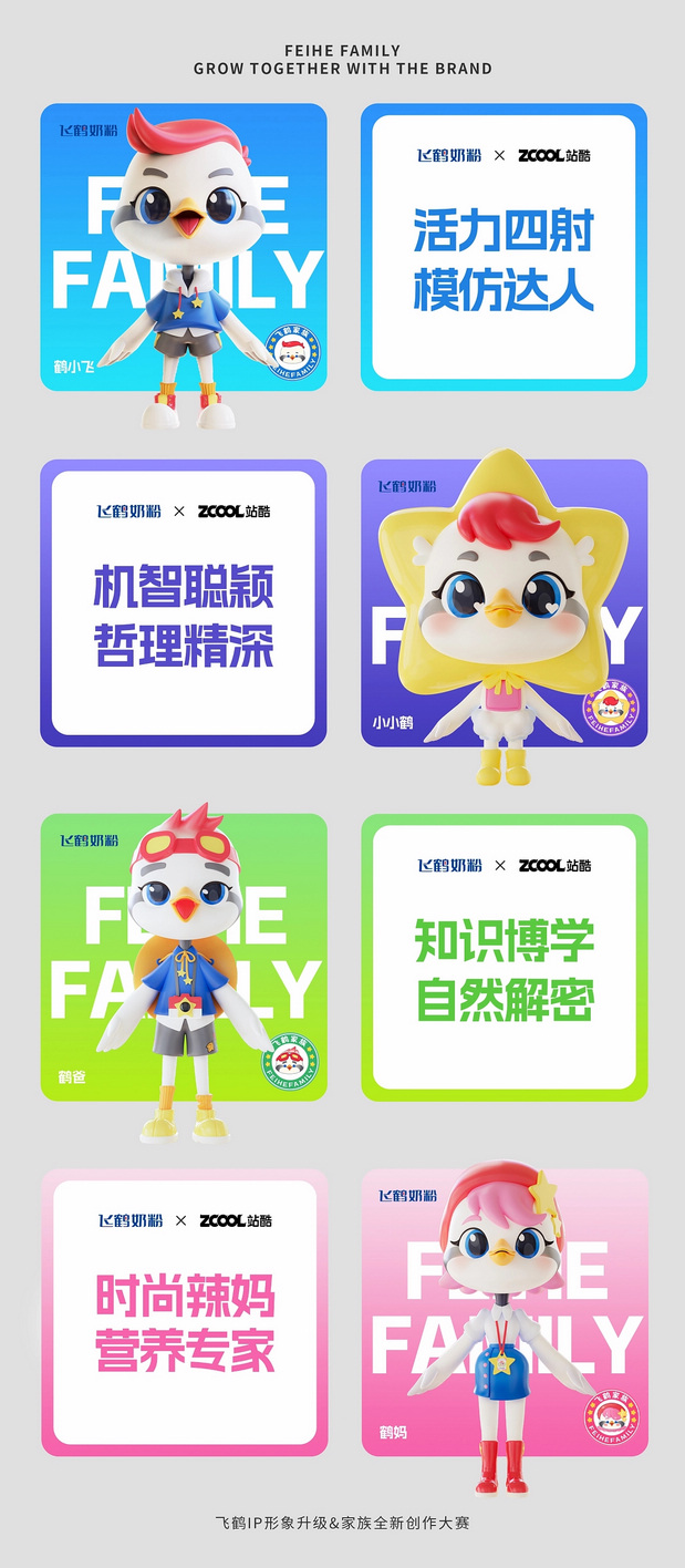 飞鹤家族IP形象