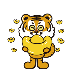 虎表情包表情包卡通可爱