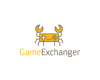 螃蟹标志logo设计