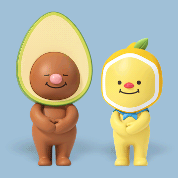 3D吉祥物：L.POINT X Avofriends